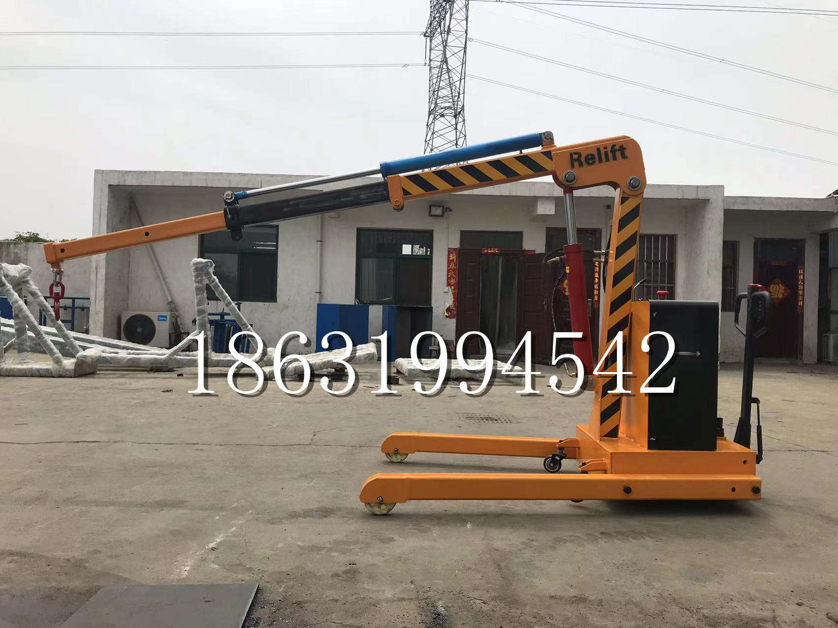 九原区久征定做3吨三轮随车吊 农用园林绿化移树吊 平板工程用小吊机